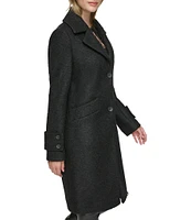 Andrew Marc Sport Regine Notched Lapel Collared Wool Coat