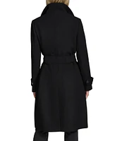 Andrew Marc Sport Scout Wool Blend Belted Trench Coat