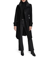 Andrew Marc Sport Scout Wool Blend Belted Trench Coat