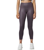 Andrew Marc Sport Solid Liquid High Waisted Pull-On Leggings