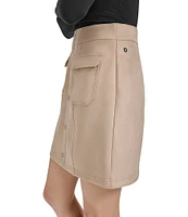 Andrew Marc Sport Stretch Faux Suede Skirt