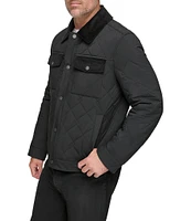 Andrew Marc Sport Walkerton Corduroy Contrast Shirt Jacket