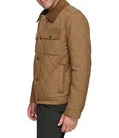 Andrew Marc Sport Walkerton Corduroy Contrast Shirt Jacket