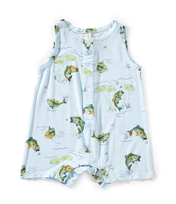 Angel Dear Baby Boys 3-24 Months Sleeveless Shortie Bass Shortall