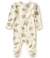 Angel Dear Baby Boys Newborn-12 Months Long Sleeve Sea Turtles Zipper Footie Coverall