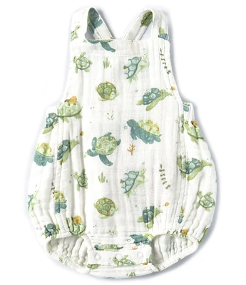 Angel Dear Baby Boys Newborn-12 Months Sea Turtles Print Bubble Romper