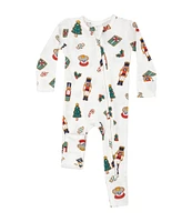 Angel Dear Baby Boys Newborn-24 Months Long Sleeve Nutcracker Christmas Cookie Print Zipper Convertible Coverall