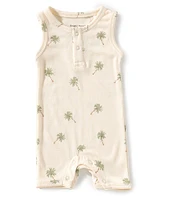 Angel Dear Baby Boys Newborn Palm Trees Sleeveless Shortie Romper