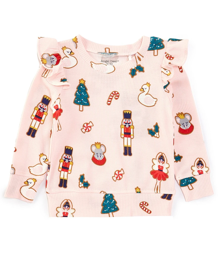 Angel Dear Baby Girls 6-24 Months Nutcracker Christmas Long Sleeve Top