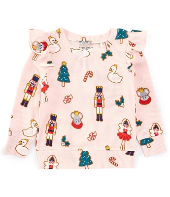 Angel Dear Baby Girls 6-24 Months Nutcracker Christmas Long Sleeve Top