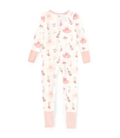 Angel Dear Baby Girls 6-24 Months Ruffle 2-Way Zipper Ballet Footie