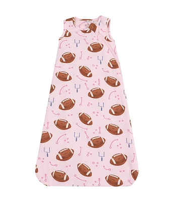 Angel Dear Baby Girls Newborn-6 Months Football Print Sleep Sack