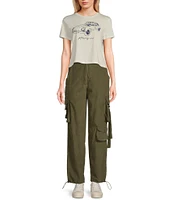 Angie Corduroy Solid Cargo Pants