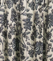 Angie Floral Print Smocked Bodice Spaghetti Strap High-Low Maxi Dress