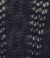 Angie Long Sleeve Open Weave Pullover Sweater