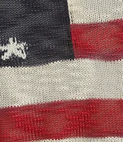Angie Sleeveless American Flag Knit Tank Top