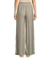 Angie Striped Wide Leg Full Length Pants