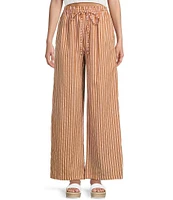 Angie Striped Wide Leg Full Length Pants