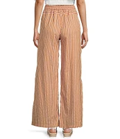 Angie Striped Wide Leg Full Length Pants