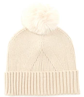 Anna & Ava Basic Pom Knit Beanie