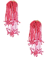 Anna & Ava Beaded Burst Statement Tassel Drop Earrings