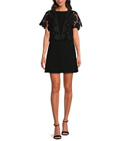 Anna & Ava Cropped Sunflower Lace Topper