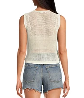 Anna & Ava Flower Knit Tank