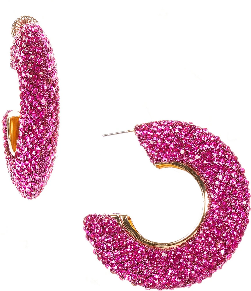 Anna & Ava Jelly Rhinestone Hoop Earrings