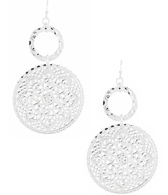 Anna & Ava Lauren Disk Drop Statement Earrings