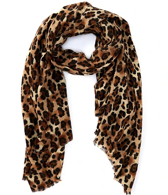 Anna & Ava Leopard Oblong Scarf