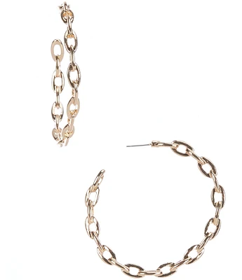 Anna & Ava Link Hoop Earrings