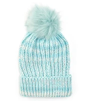 Anna & Ava Metallic Space Dye Knit Beanie