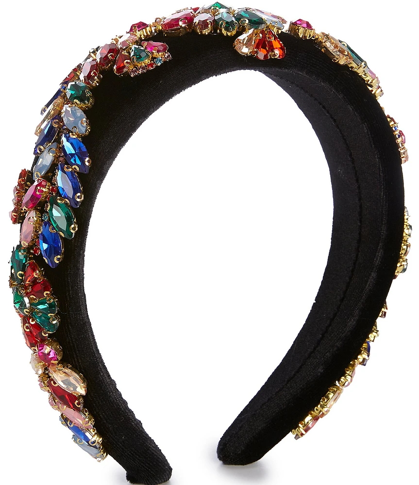 Anna & Ava Multi Stone Velvet Headband