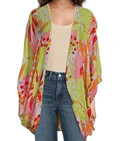 Anna & Ava Multi Tropical Print Kimono