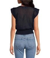 Anna & Ava Open Knit Poncho