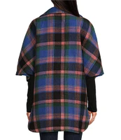 Anna & Ava Oversized Plaid Kimono Jacket