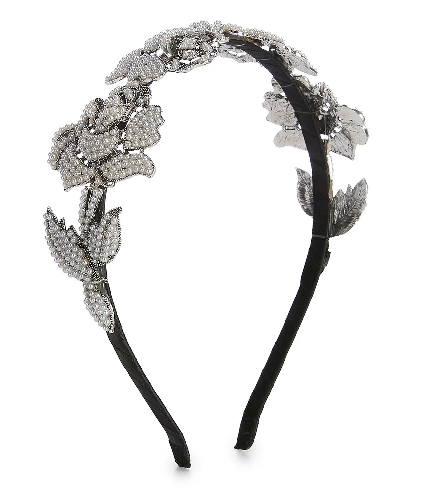 Anna & Ava Pearl Rose Headband