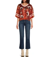 Anna & Ava Sequin Football Poncho