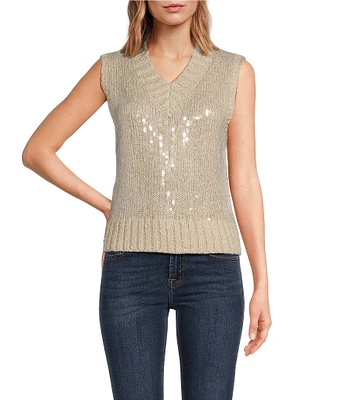 Anna & Ava Sequin Sweater Vest