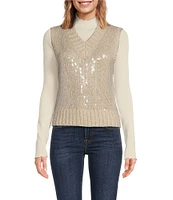 Anna & Ava Sequin Sweater Vest