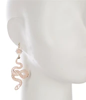 Anna & Ava Snake Cut Out Statement Drop Earrings