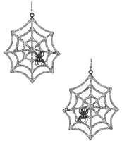 Anna & Ava Halloween Spider Web Drop Earrings