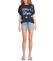 Anna & Ava Stars and Stripes Knitted Pullover