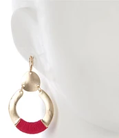 Anna & Ava Thread Wrap Orbital Earrings