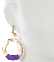Anna & Ava Thread Wrap Orbital Earrings