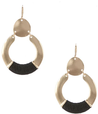 Anna & Ava Thread Wrap Orbital Earrings