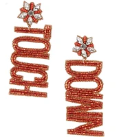 Anna & Ava Touchdown Bead and Rhinestone Statement Drop Earrings