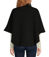 Anna & Ava Trimmed Poncho