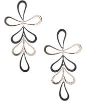 Anna & Ava Two Tone Loop Statement Drop Earrings