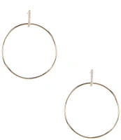 Anna & Ava Waterproof Cubic Zirconia Stone Bar Orbital Earrings